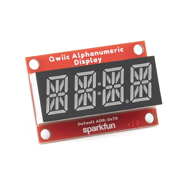 [ SparkFun COM-16916 ] Qwiic Alphanumeric Display - Red