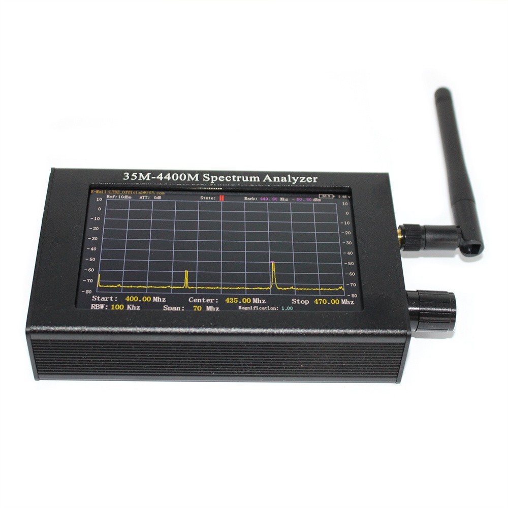 35M-4400MHz Spectrum Analyzer 4.3Inch LCD Screen Professional Handheld Simple