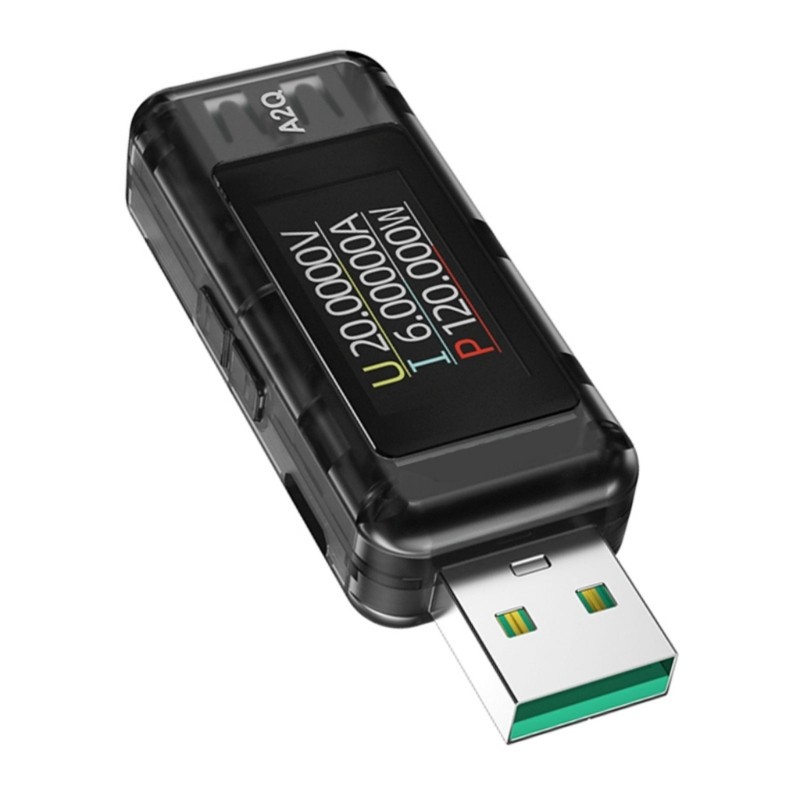 A2Q USB Power Meter Tester 8A 120W Digital Multimeter Voltage Current Tester USB
