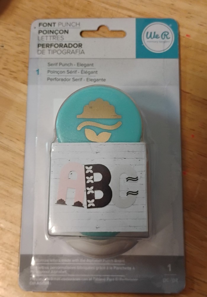 We R Memory Font Punch Stamp
