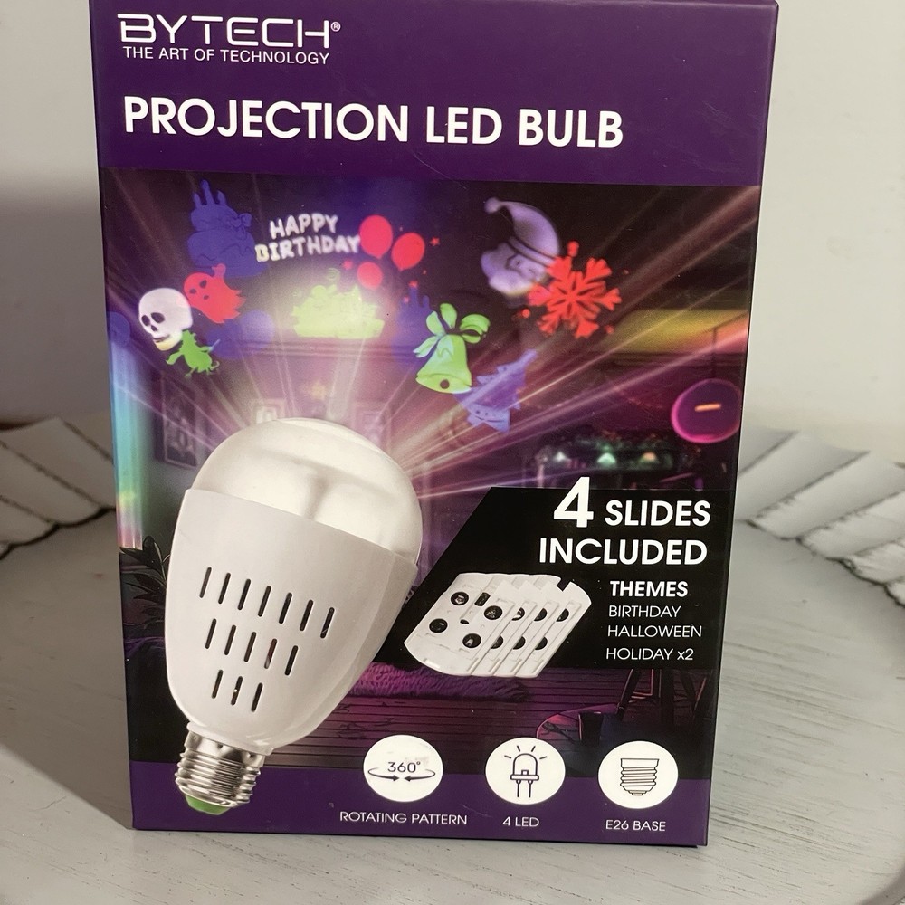 BYTECH Projection LED Bulb With 4 Slides