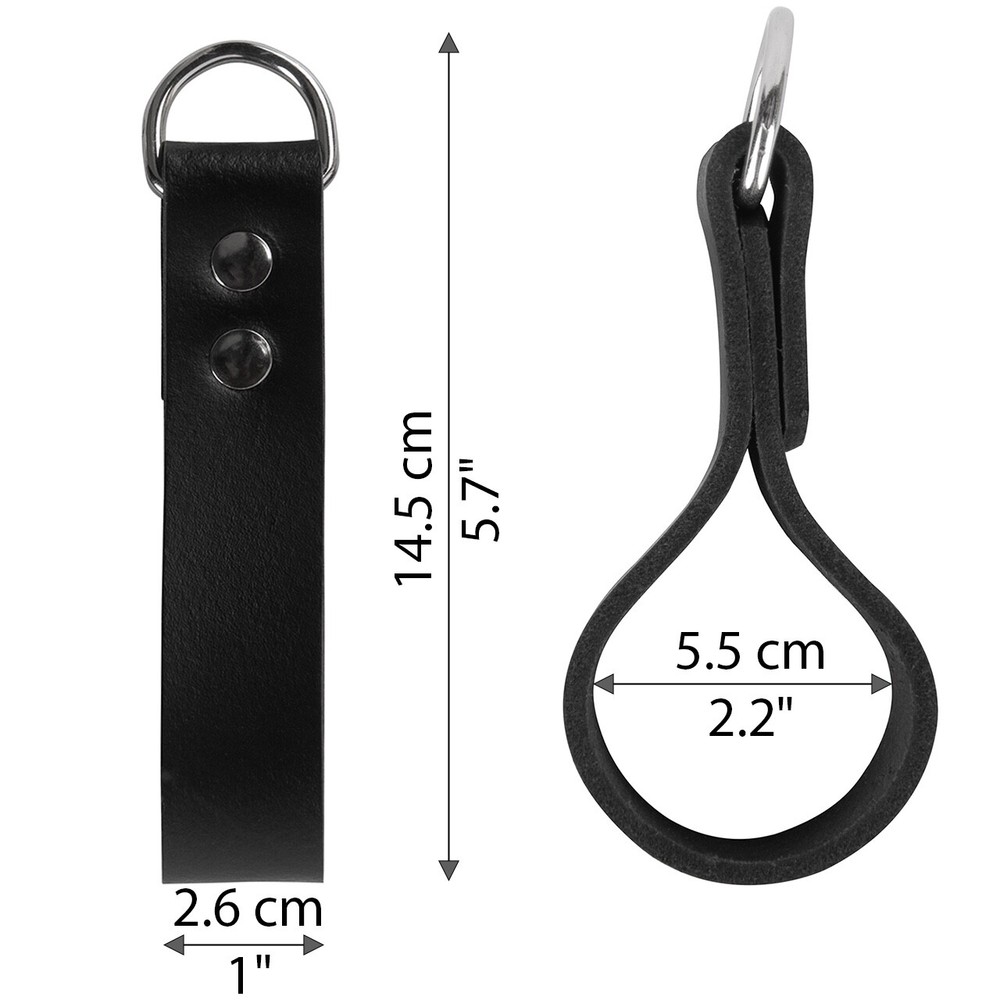 Heavy Duty Leather Tool Belt Accessories (Suspender Loop Attachment 4-Pack)