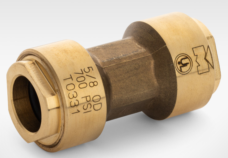 STREAMLINE ACP10144 Coupling 1/2" Brass 700 PSI 250F Push Connection