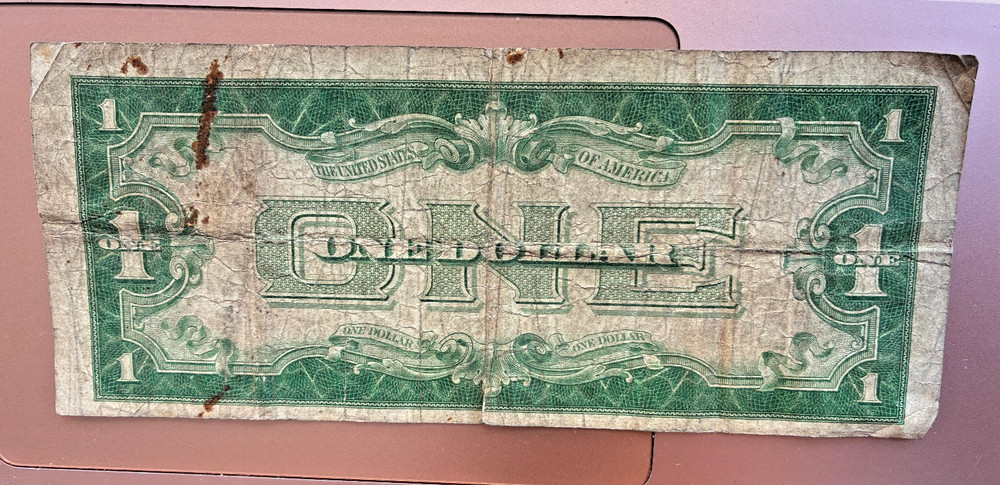1934 $1 One Dollar Bill Silver Certificate Funny Back Note Blue Seal