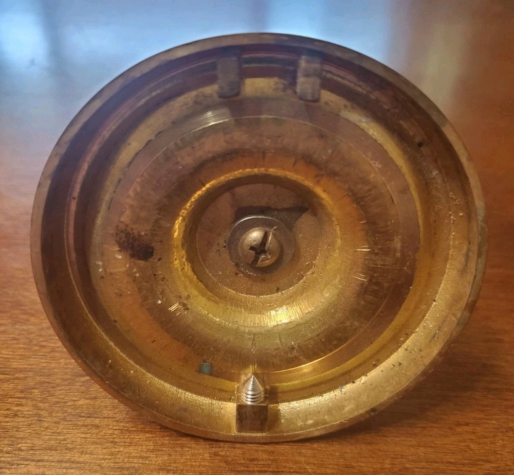 Vintage Brass Toothbrush Holder Wall Mount (Missing Bracket)