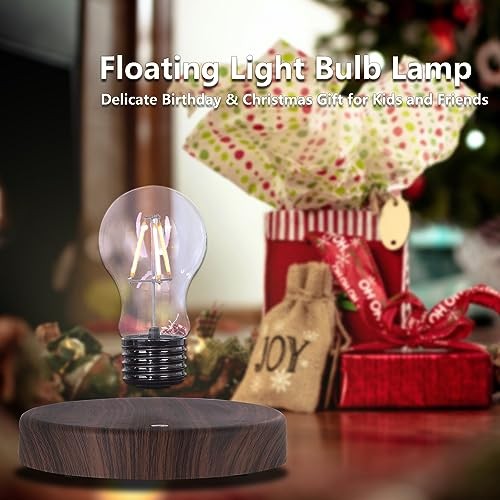 Levitating Floating Light Bulb, Magnetic Levitation Wireless Bulb Round Base