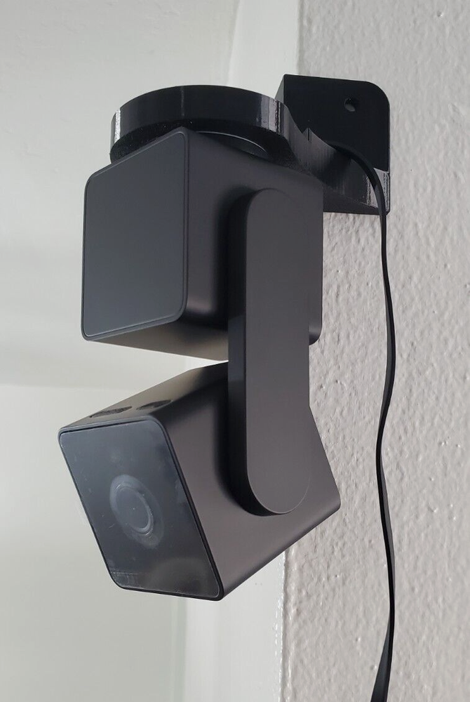 WYZE CAM PAN V3 Black Corner Mount Wall Bracket for Hanging Security Camera