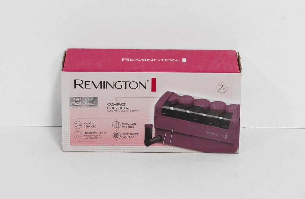 Open Box Remington Compact Hot Roller Ionic & Ceramic Travel Size 10 Roller Set