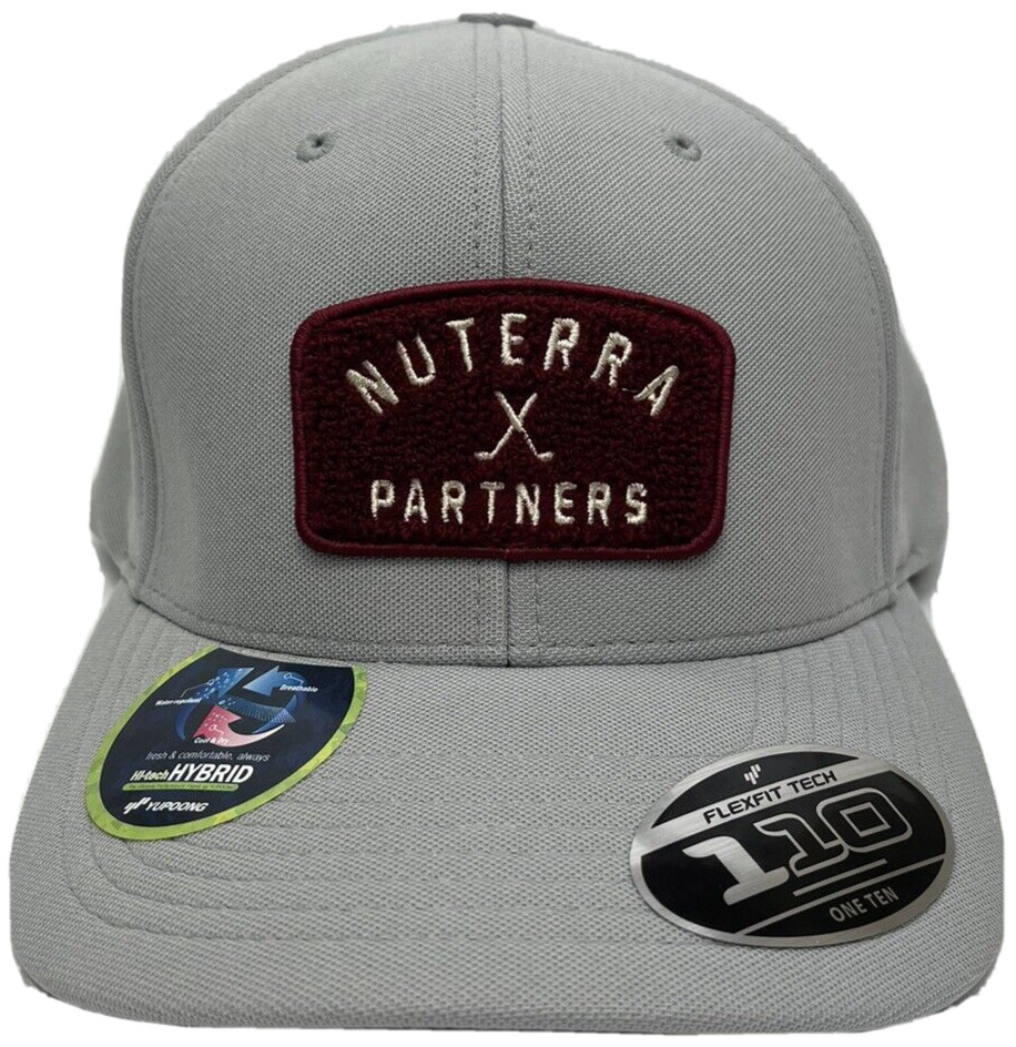 Nuterra Strapback 110 One Ten Flexfit Tech Gray Golf Hat