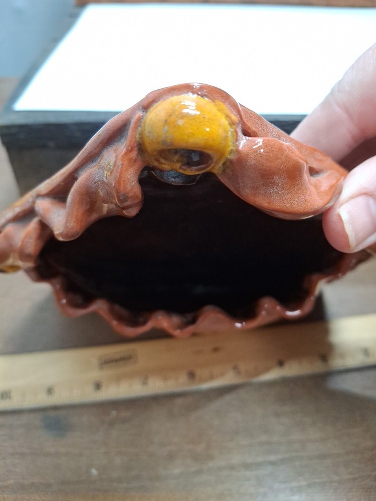 Handemade Vintage Redware Wallpocket