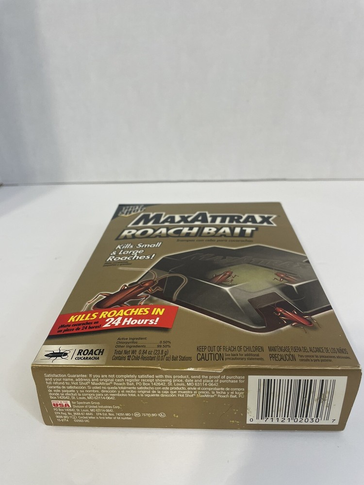 Hot Shot Max Attrax 0.84 Oz. Solid Roach Bait Station 3 12-pack Packages