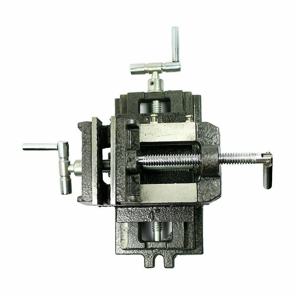 Cross Slide Vise 4" inch Wide Drill Press X - Y Clamp Milling Heavy Duty 2 Way