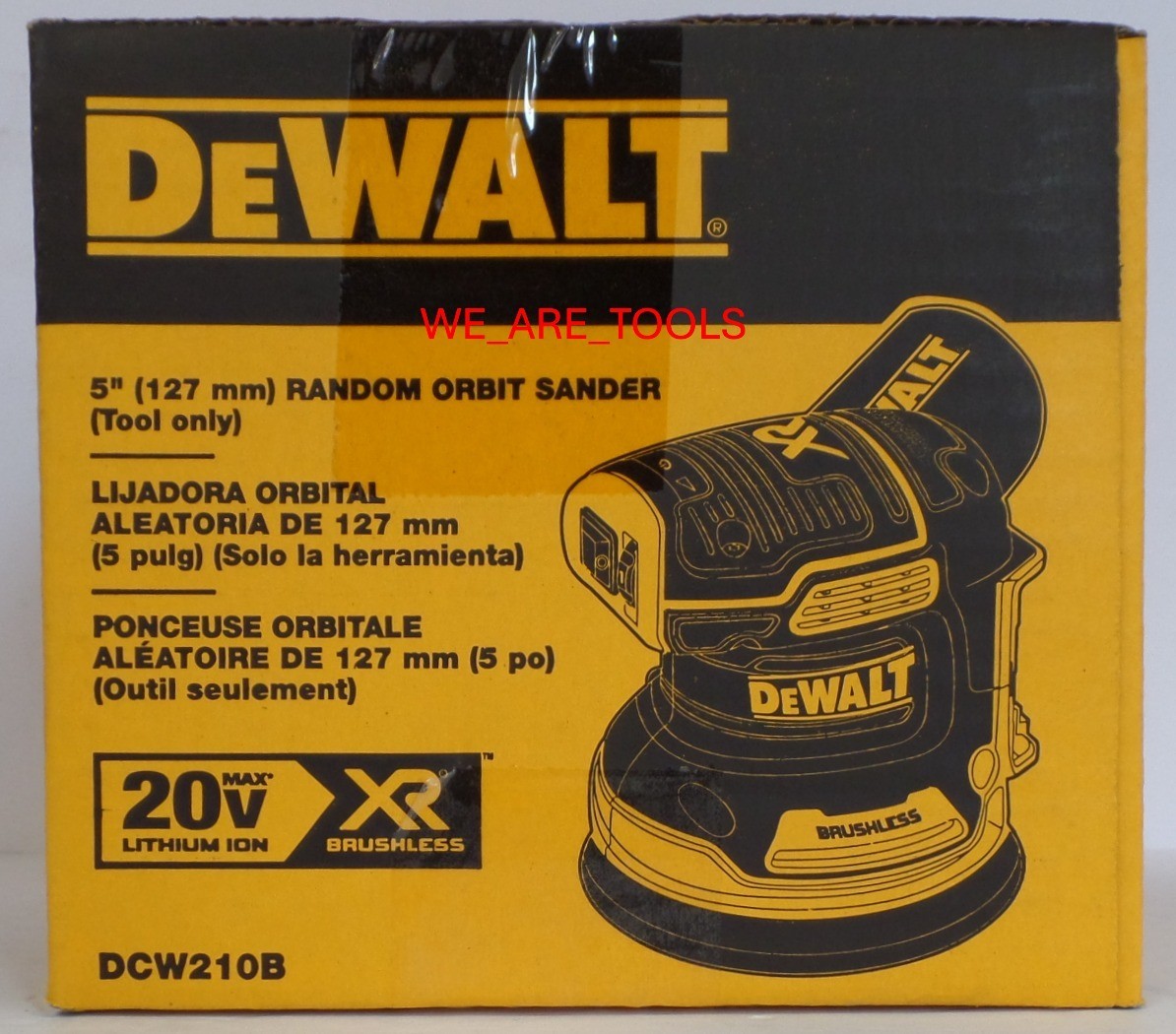 DeWalt DCW210B 20V MAX Cordless 5" Variable Orbital Sander Brushless 20 Volt