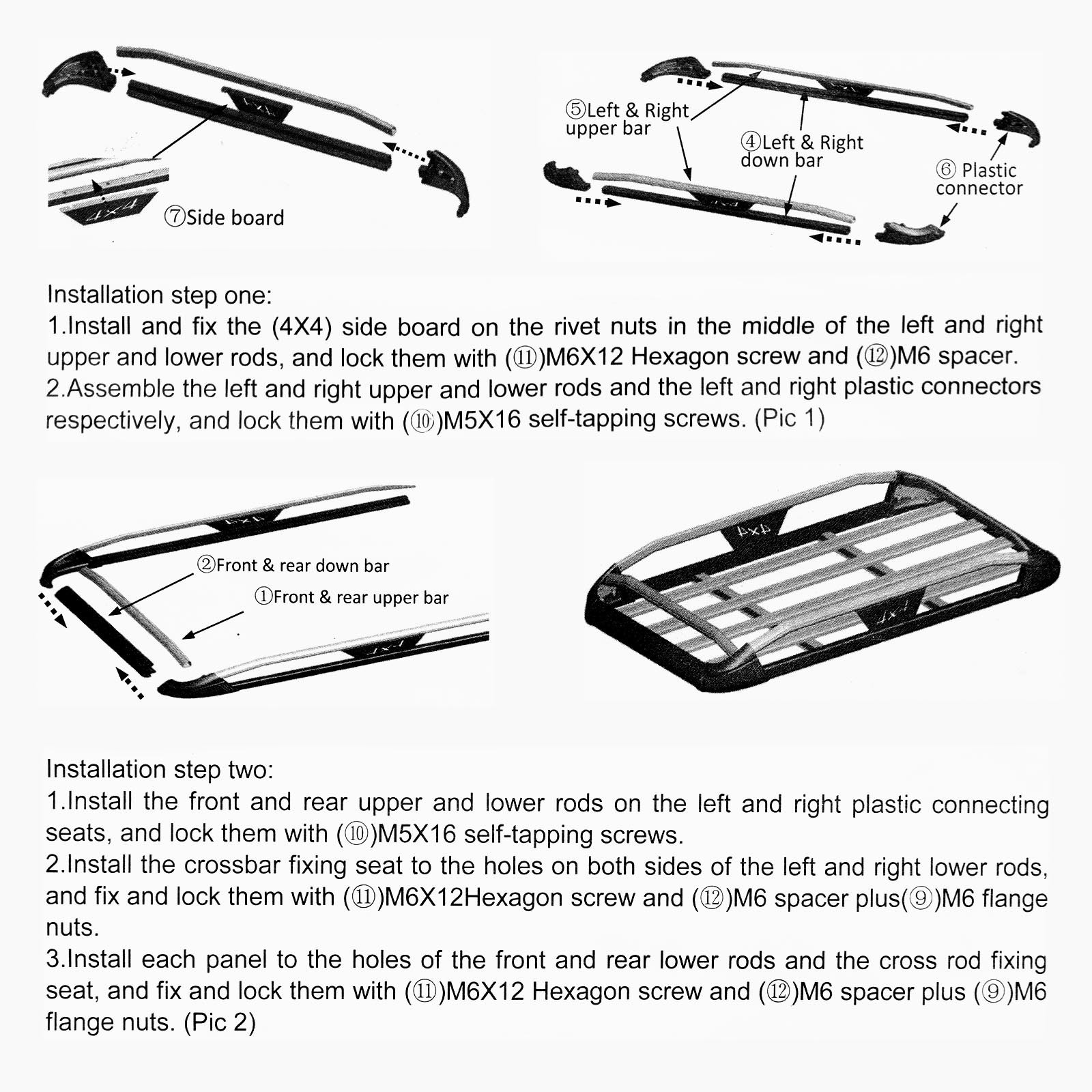 For Scion xA xB 50x38" Roof Rack Cross Bars Cargo Luggage Basket Carrier w/Light