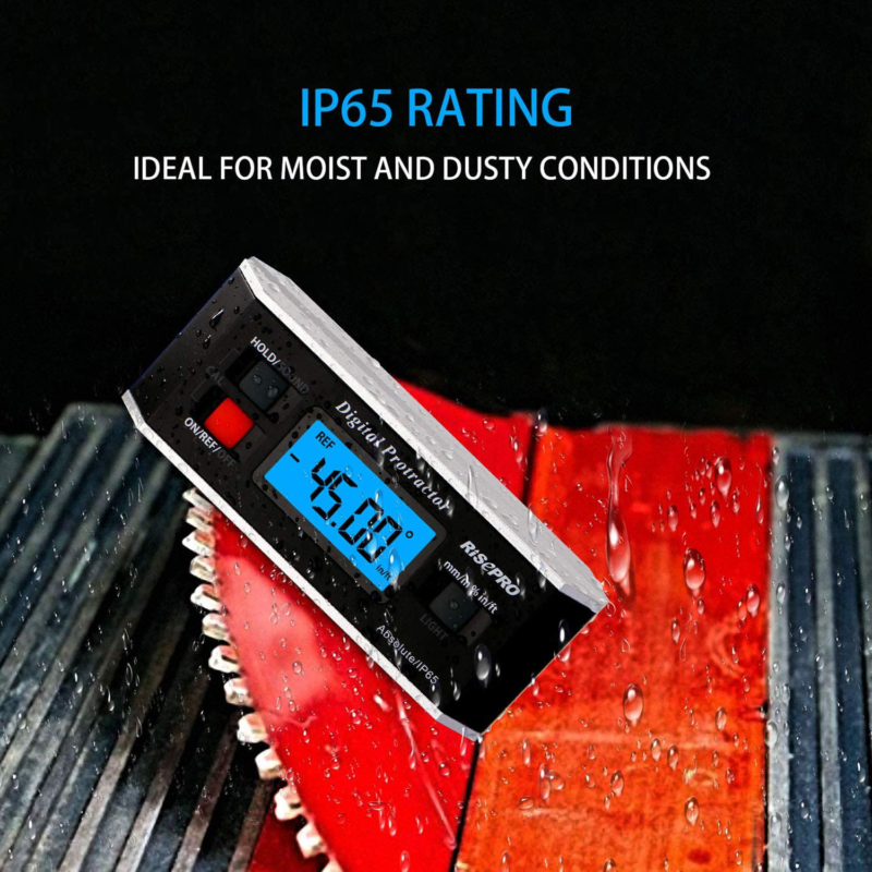 Inclinometer RISEPRO Digital Protractor Angle Finder Level Inclinometer
