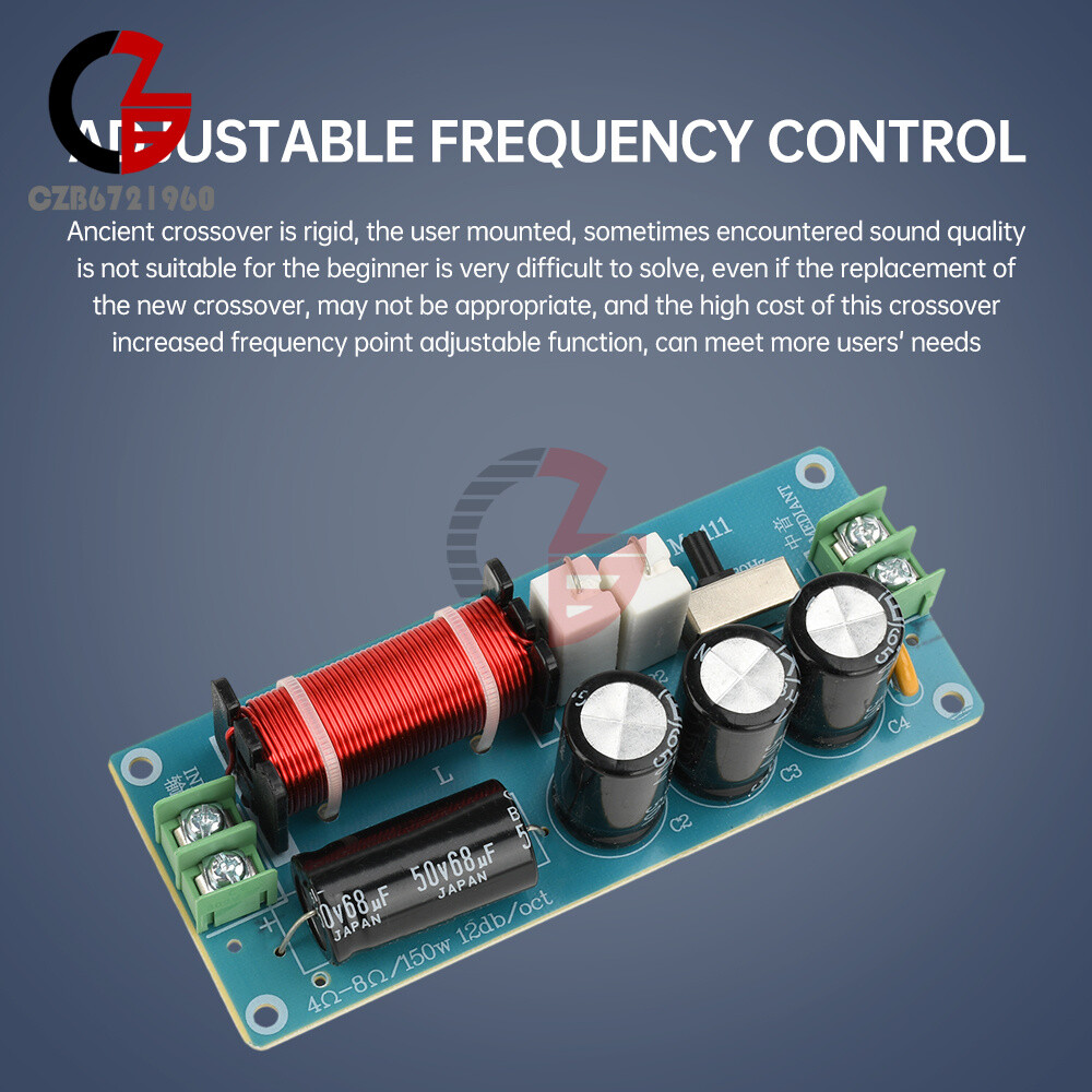 150W Midrange Speaker Frequency Divider Audio Crossover For HiFi Amplifier DIY
