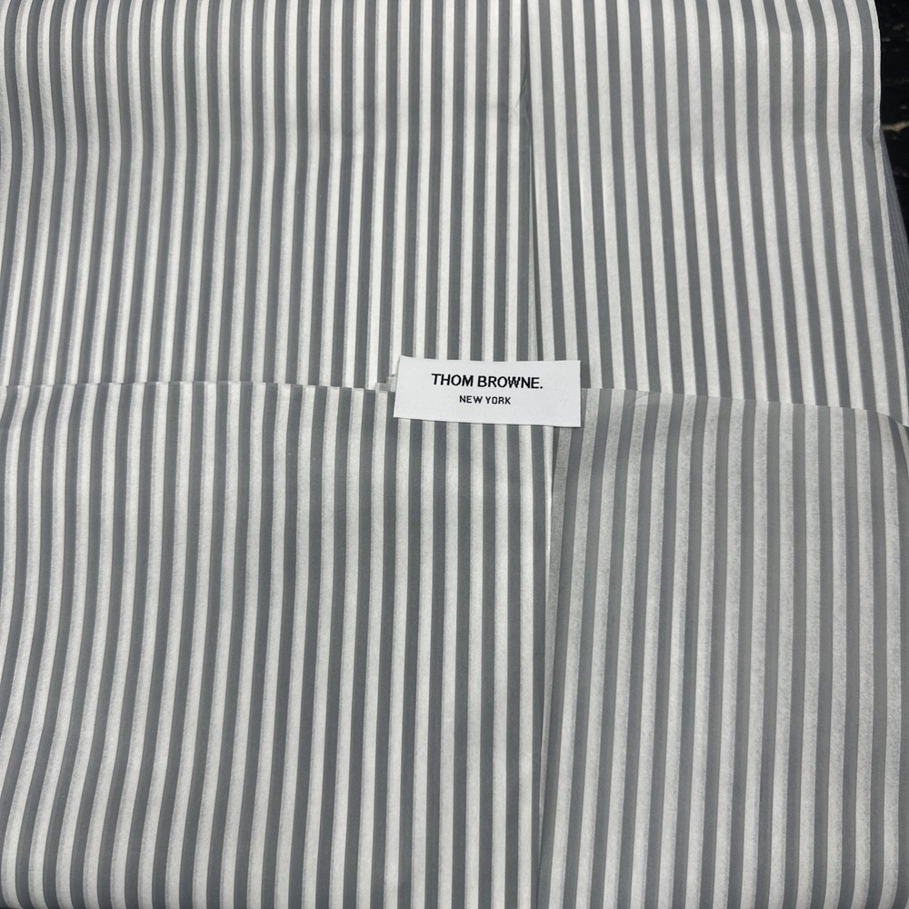 Authentic Thom Browne Gift Wrapping Paper Gray Storage Box