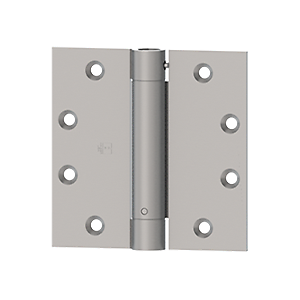 1250 4" x 4" Full Mortise Single Acting Square Corner Spring Hinge, Single Box