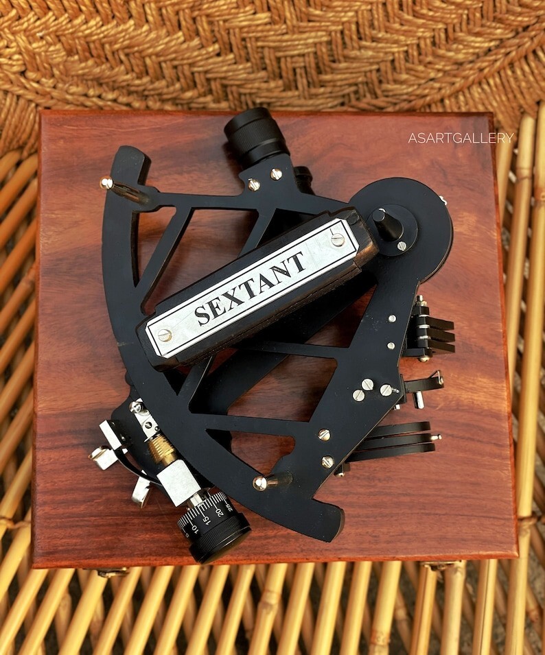 Nautical Style Tamaya Working Sextant I 9" Vintage Navigational Marine With Box