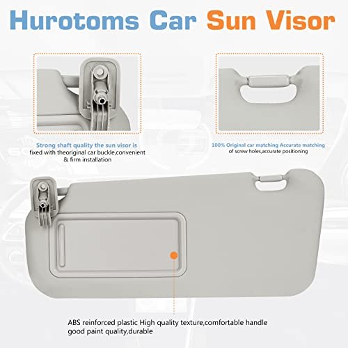 Left Driver Side Sun Visor Without Light for Mazda 3 2010 2011 2012 2013 Gray