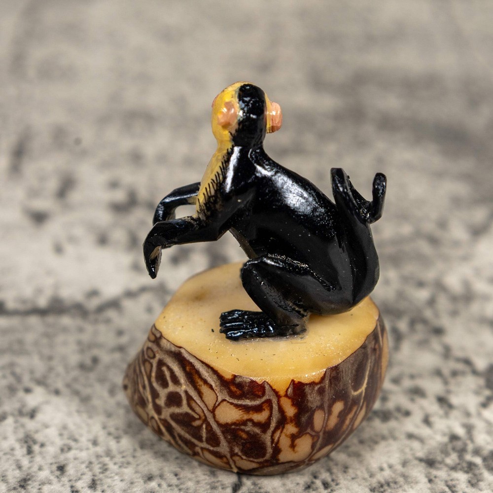 White Face Monkey Tagua Carving