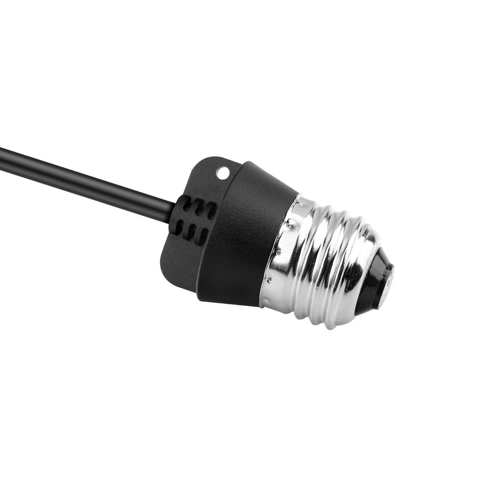 3 Outlet Light Socket Adapter, Convert E26/E27 Bulb Socket to 3 Prong Outlet