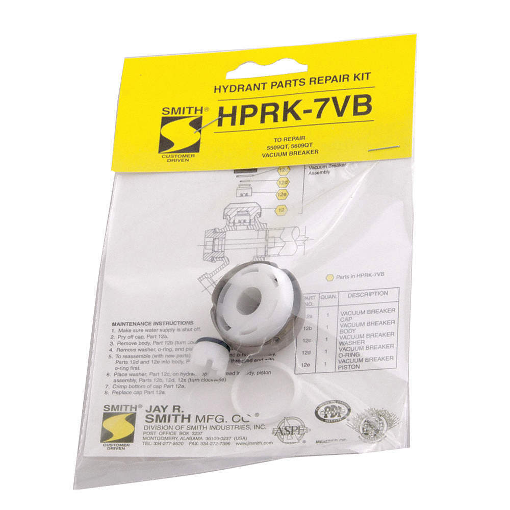 JAY R. SMITH MFG. CO HPRK-7VB Hydrant Parts Repair Kit Vacuum Breaker 24E588