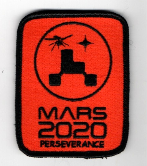 JPL/NASA MARS 2020 vêlkrö PATCH: PERSEVERANCE ROVER w/MINI-HELICOPTER INGENUITY