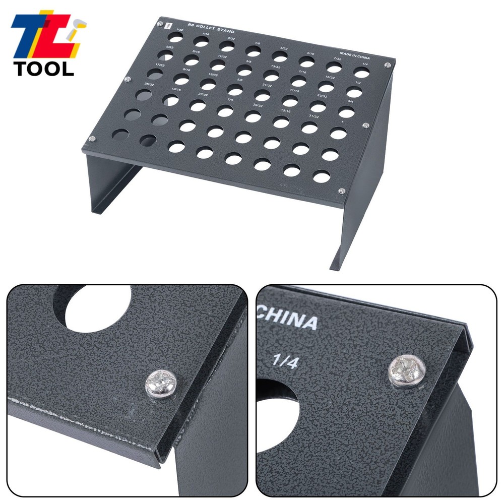 Maximize Tool Storage: 48 Hole R8 Collet Rack for 0.98" Diameter