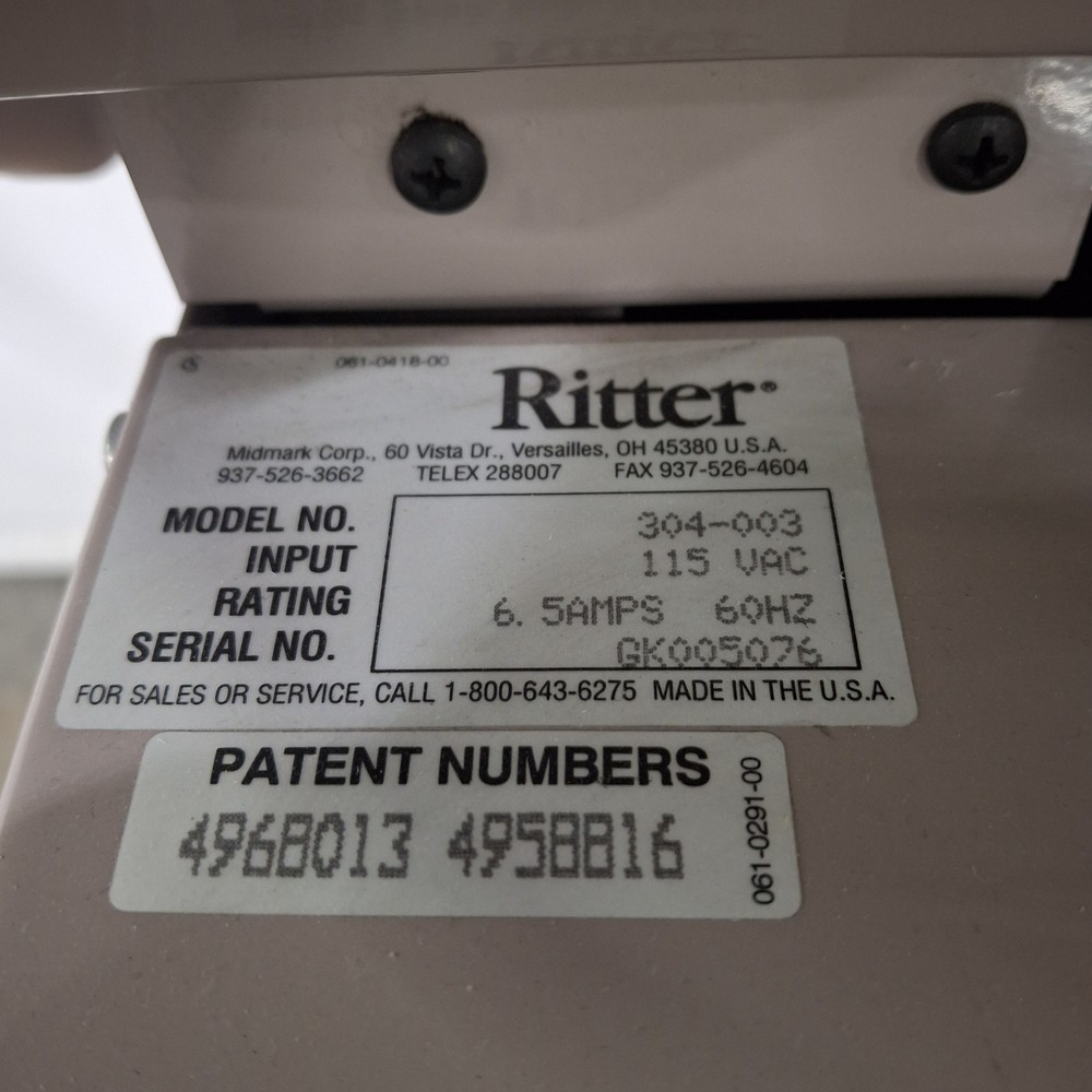 Ritter 304 Exam Table