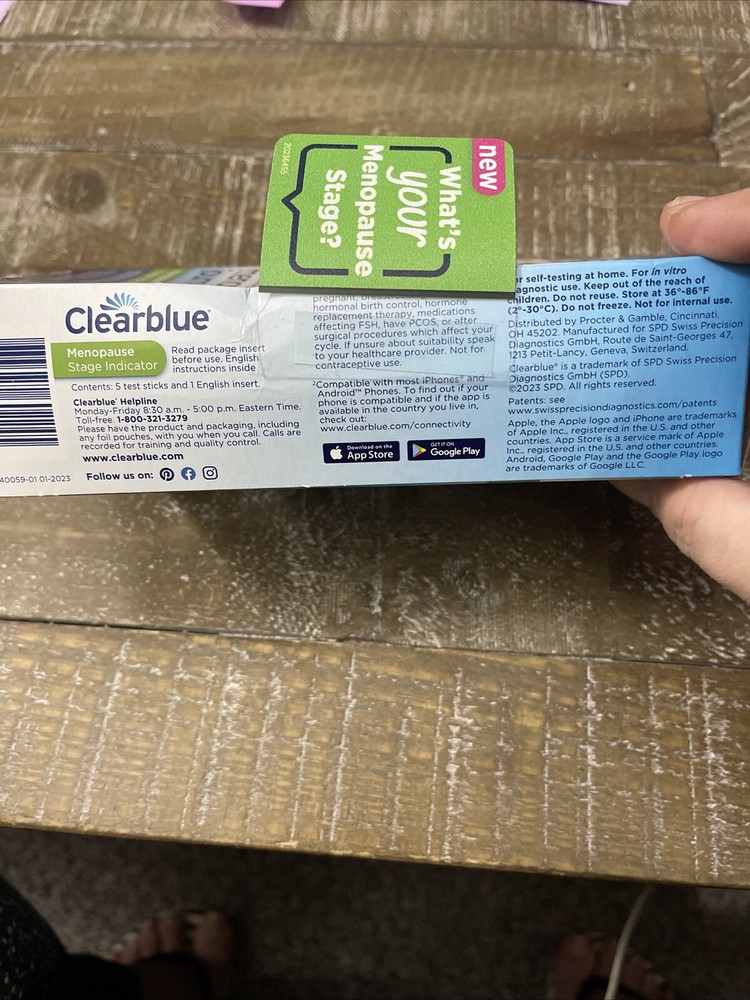 ClearBlue Menopause Stage Indicator Tests