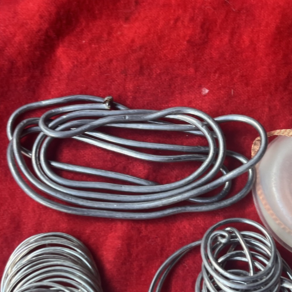 MIXED LOT SOLDERING TIPS & SOLDER SPOOLS - VARIOUS TYPES (k25)