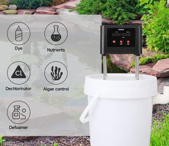 Briidea Waterproof Automatic Dosing System with Multiple Timers for Pond,...