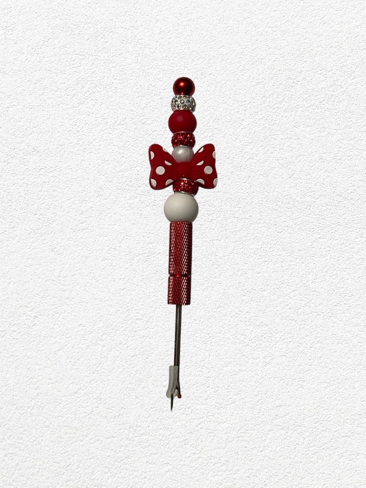 Red Bow Silicone Beaded Seam Ripper