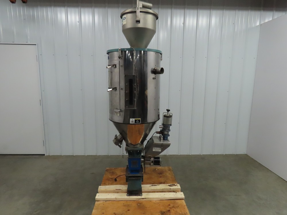 Una-Dyn Solid Cone Hopper, #150, Insulated, Stainless W/Autoload OS-10 Feeder