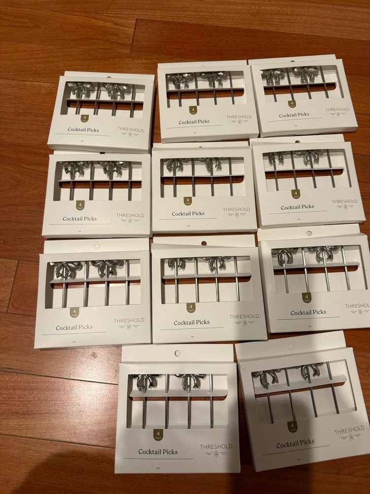 threshold bow silver cocktail Party picks lot