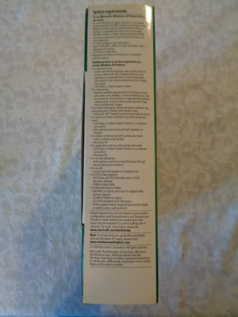 Microsoft Windows XP Home Edition Upgrade Software Version 2002 - Extra's