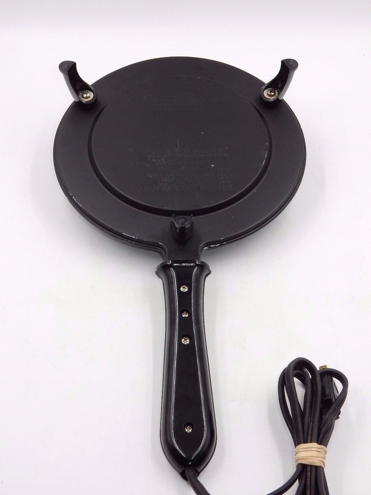 VINTAGE FARBERWARE BATTER UP AUTOMATIC ELECTRIC MODEL 263 CREPE MAKER & MANUAL