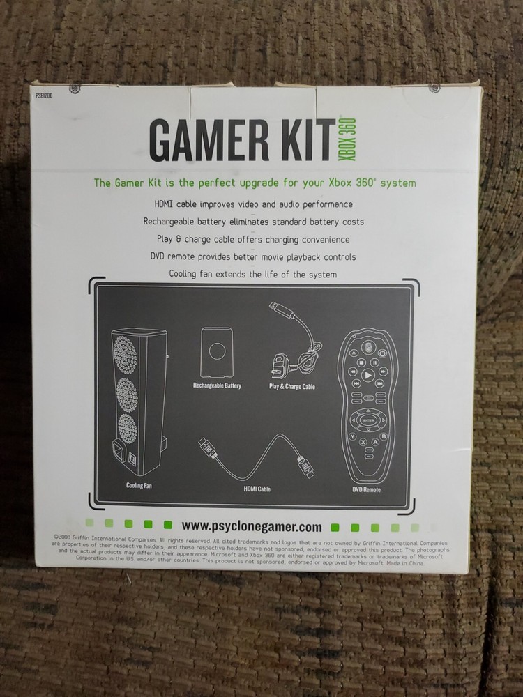 Psyclone Essentials Gamer Kit Starter Pack For Xbox 360