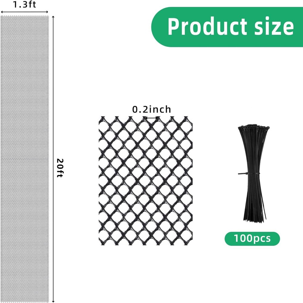 20 Ft Mesh Tree Guard Trunk Protectors- Tree Bark Protector- Flexible Net Tree G