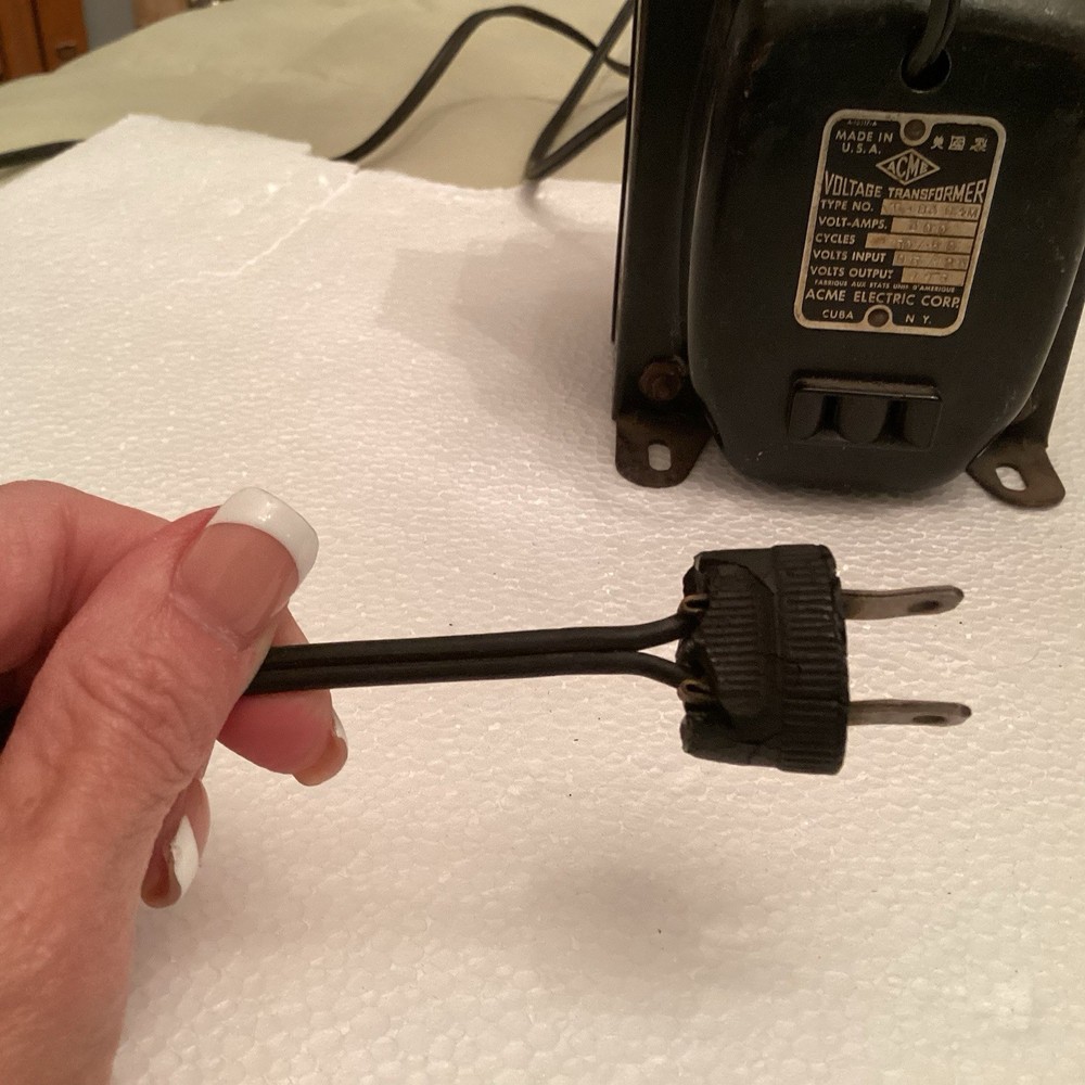 Antique Acme Voltage Transformer Meter Adjustable Bench Tested Working