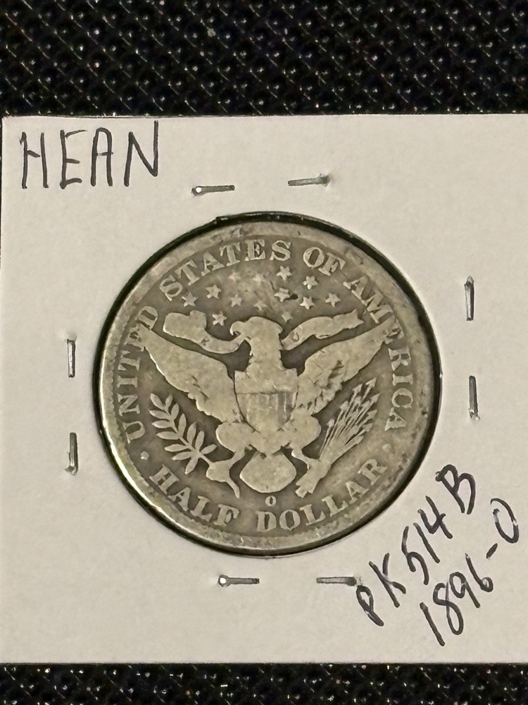 1896-O Barber Half Dollar VG