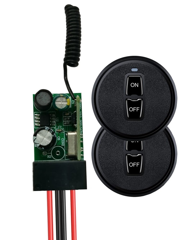 12V Mini Wireless RF Switch, DC 12V/24V/48V, 10A Long Range Remote Control