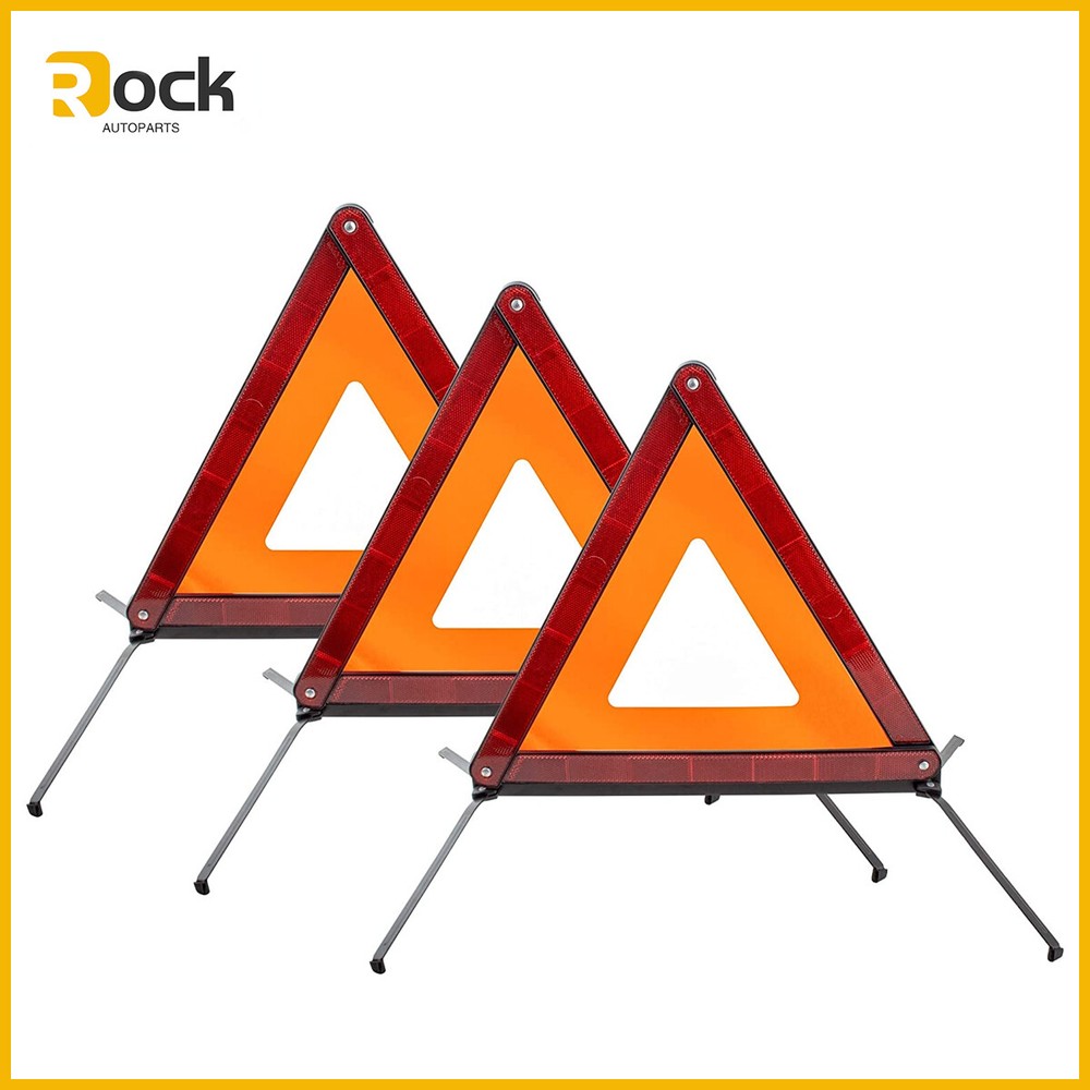 3Pcs Triangle Warning Frame Triangle Reflector Safety Triangle Emergency Warning