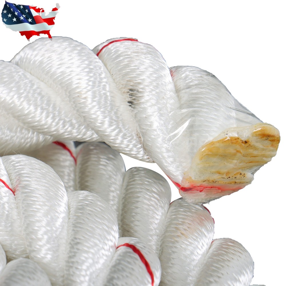 Pulling Rigging Line 1" × 120' Double Braid Nylon Polyester Arborist Bull Rope