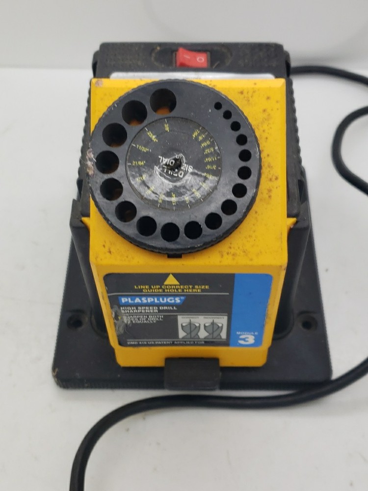 Plasplugs Sharpener Unit w/ Knife Scissor Sharpener Module DCS407 Tested Working