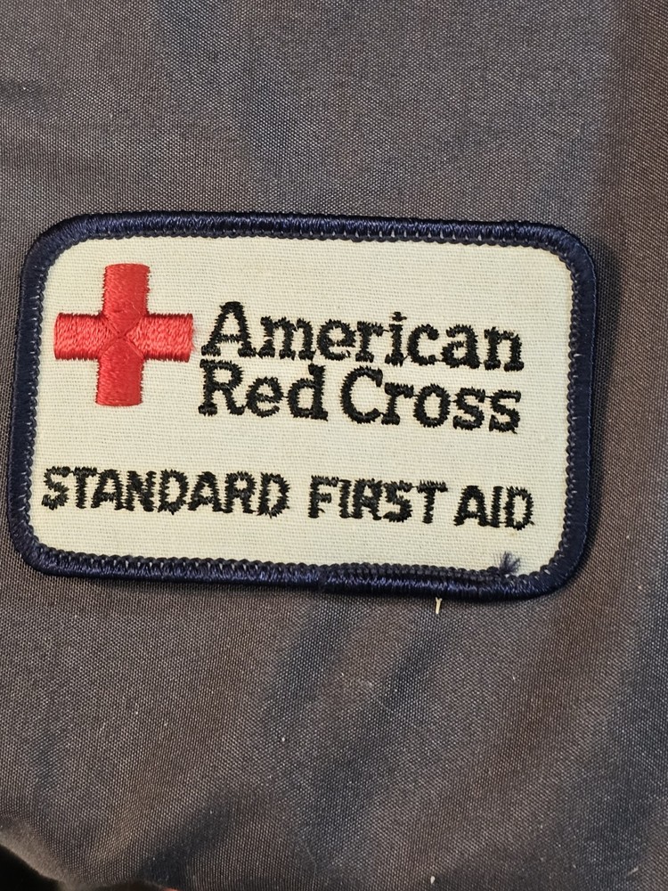 Red Cross "Standard First Aid" Uniform Patch