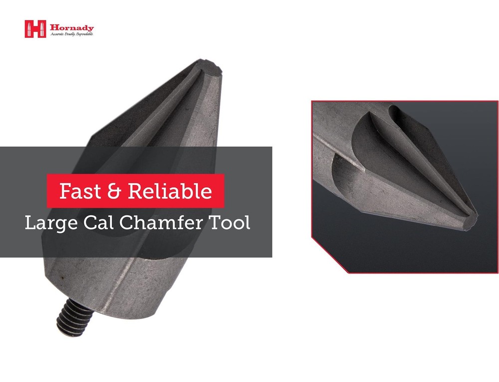 Hornady Large Caliber Inside Chamfer Tool 050170 - Case Prep Reloading Tool Remo