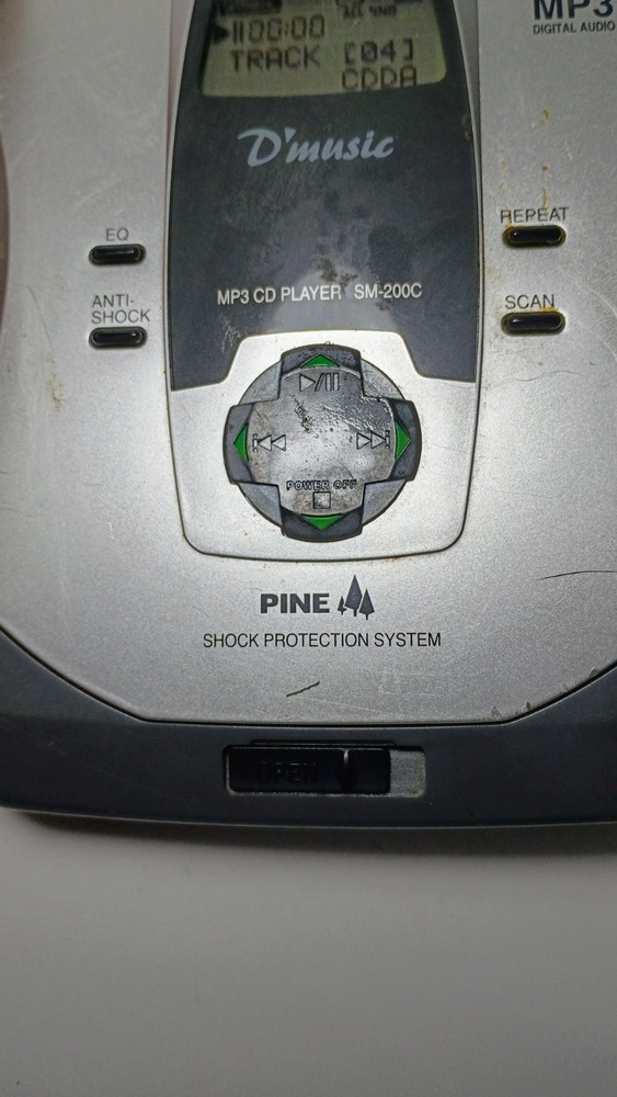 Pine CD Player Personal Portable SM-200C with Case Sleeve | TESTED