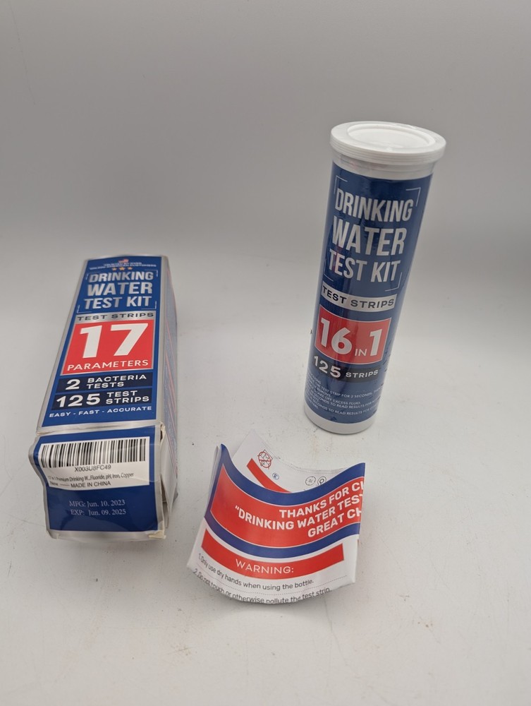 17 Elements Water Testing Kit for PH Hardness,bacteria in Home Tap Water